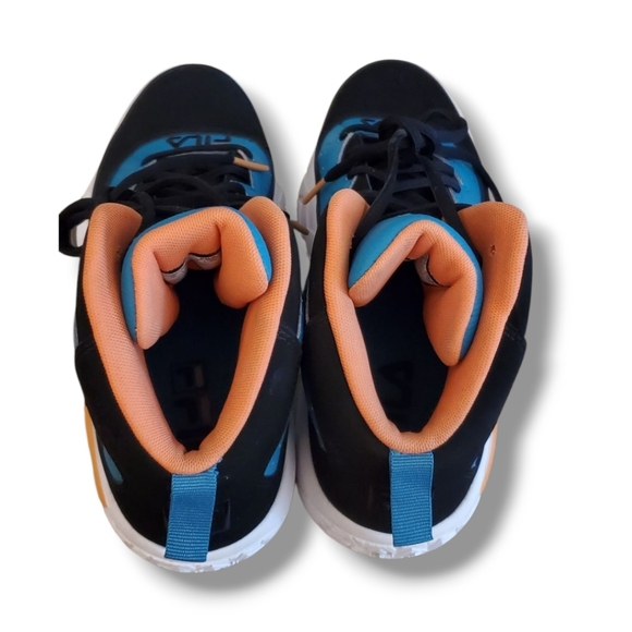 FILA MB Biscay Bay Teal Muskmelon Jamal Mashburn Detroit Pistons Basketball Shoe - Picture 5 of 13